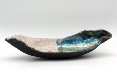 piatto in ceramica Raku