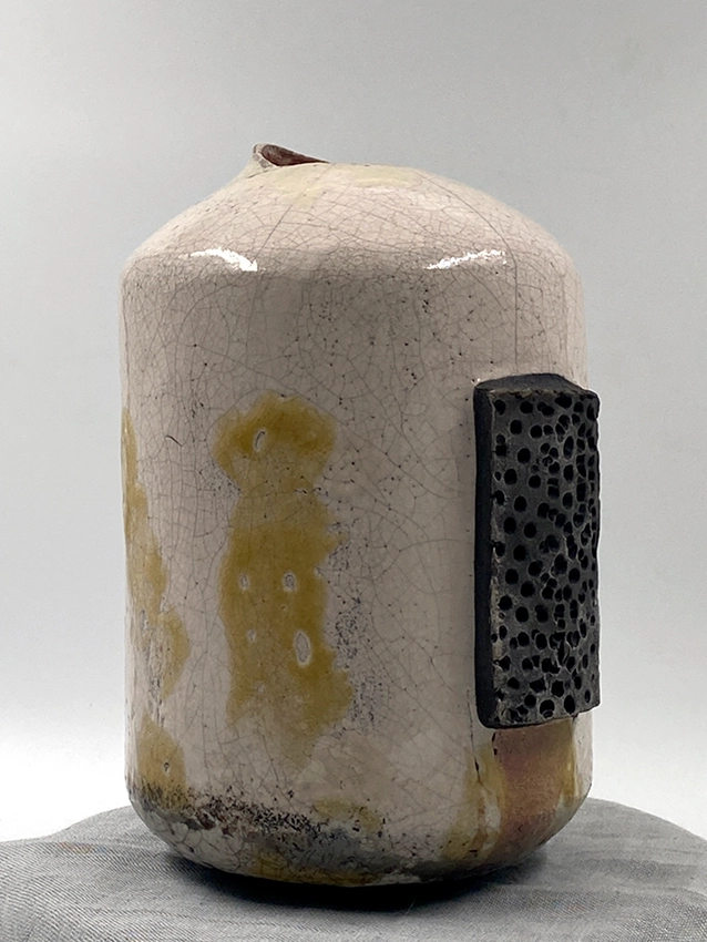 Vaso in ceramica Raku Made in Italy