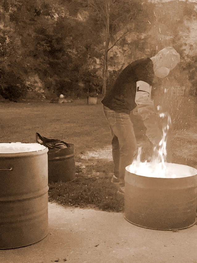 Ceramica Raku con la tecnica del Western Raku tecnica di cottura